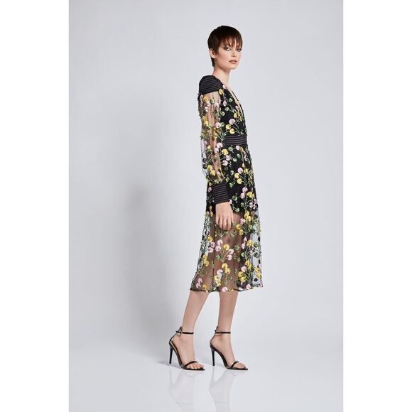 Zhivago WHITE RABBIT FLORAL DRESS size 2 - Picture 3 of 12